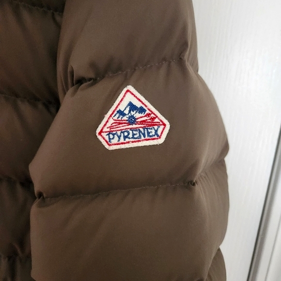 PYRENEX Halny down jacket in military green with fur, FR 40/US 6 - Picture 4 of 16